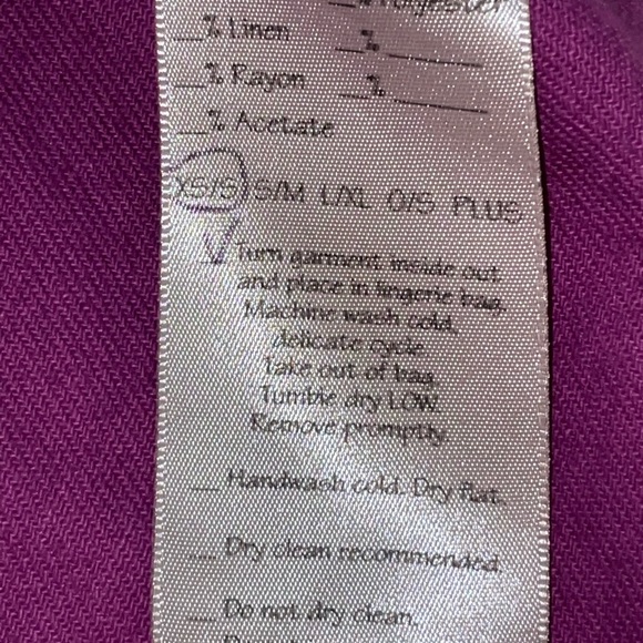 NWOT Monika Astara Tunic Top Purple Size Small $249 Designer Couture Asian Core - Picture 9 of 14